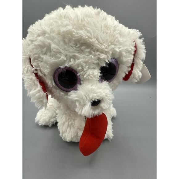Ty Beanie Boos Honey Bun the White Poodle w/ Heart Valentine’s Day 9” - Picture 1 of 7